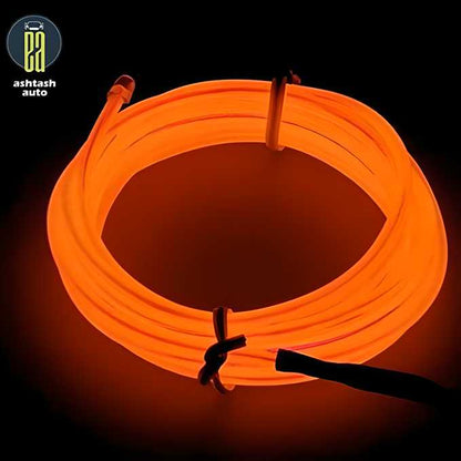 5M EL Wire Car Interior Light Neon Light, Dance Party Decor Light Neon LED Lamp Flexible EL Wire Rope Tube Waterproof LED Strip ? (Only EL Wire)